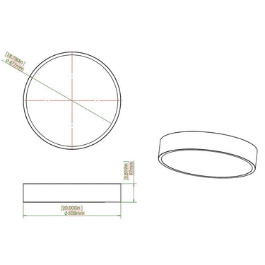 Z-Lite Coronado 50W 1 Light Flush Mount 7
