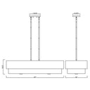Z-Lite Counterpoint 16" 5 Light Linear Chandelier 7