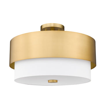 Z-Lite Counterpoint 3 Light Semi Flush Mount 12