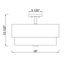 Z-Lite Counterpoint 3 Light Semi Flush Mount 7