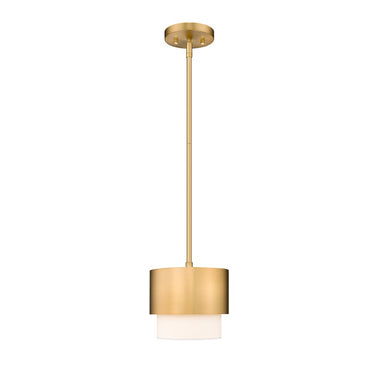 Z-Lite Counterpoint 7.25" 1 Light Pendant in Modern Gold Finish 1