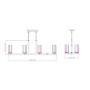 Z-Lite Danica 12" 8 Light Linear Chandelier 7