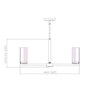 Z-Lite Danica 26" 6 Light Chandelier 7