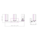Z-Lite Danica 3 Light Vanity Wall Sconce 7