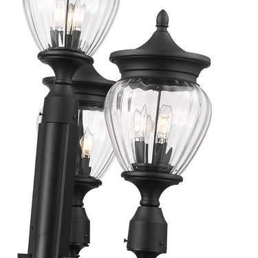 Z-Lite Davina 125.75" High 3 Light Outdoor Post Mounted Fixture image 3