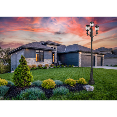 Z-Lite Davina 125.75" High 3 Light Outdoor Post Mounted Fixture image 5