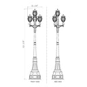 Z-Lite Davina 125.75" High 3 Light Outdoor Post Mounted Fixture image 7