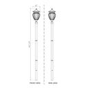 Z-Lite Davina 143.25" High 4 Light Outdoor Post Mounted Fixture image 7