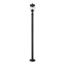 Z-Lite Davina 3 Light 94" High Outdoor Post Mounted Fixture - 5016PHMR-5012P-BK 1