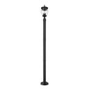Z-Lite Davina 3 Light 94" High Outdoor Post Mounted Fixture - 5016PHMR-5012P-BK 4