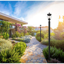 Z-Lite Davina 3 Light 94" High Outdoor Post Mounted Fixture - 5016PHMR-5012P-BK 5