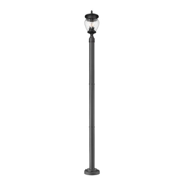 Z-Lite Davina 3 Light 94" High Outdoor Post Mounted Fixture - 5016PHMR-567P-BK 1
