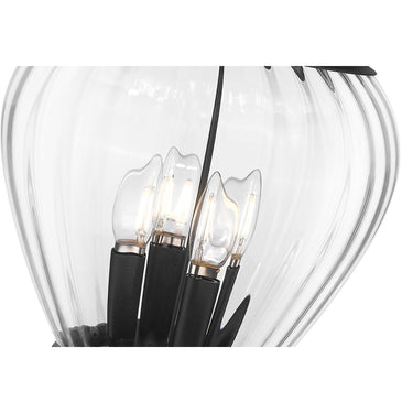 Z-Lite Davina 3 Light 94" High Outdoor Post Mounted Fixture - 5016PHMR-567P-BK 3