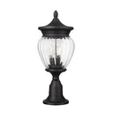 Z-Lite Davina 3 Light Outdoor Pier Mounted Fixture - 5016PHMR-553PM-BK 2
