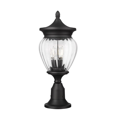 Z-Lite Davina 3 Light Outdoor Pier Mounted Fixture - 5016PHMR-553PM-BK 2