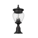 Z-Lite Davina 3 Light Outdoor Pier Mounted Fixture - 5016PHMR-553PM-BK 4