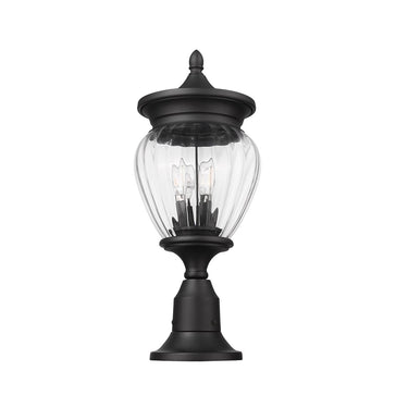 Z-Lite Davina 3 Light Outdoor Pier Mounted Fixture - 5016PHMR-553PM-BK 4