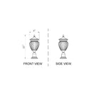 Z-Lite Davina 3 Light Outdoor Pier Mounted Fixture image 7