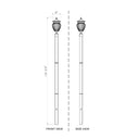 Z-Lite Davina 3 Light Outdoor Post Mounted Fixture image 7