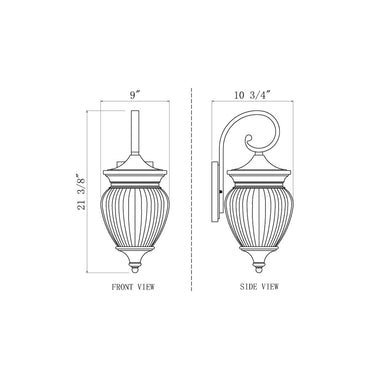 Z-Lite Davina 3 Light Outdoor Wall image 7