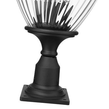 Z-Lite Davina 4 Light 12"" Outdoor Pier Mounted Fixture - 5016PHBR-533PM-BK 3