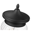 Z-Lite Davina 4 Light 12" Outdoor Pier Mounted Fixture - 5016PHBR-553PM-BK 3