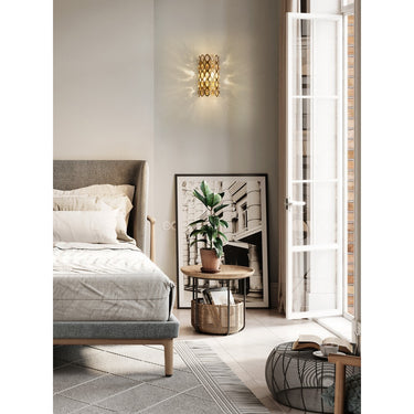 Z-Lite Dealey 2 Light Wall Sconce in Heirloom Brass Finish 6