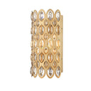 Z-Lite Dealey 2 Light Wall Sconce in Heirloom Brass Finish 