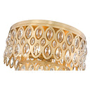 Z-Lite Dealey 5 Light Flush Mount in Heirloom Brass Finish 3