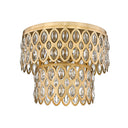 Z-Lite Dealey 5 Light Flush Mount in Heirloom Brass Finish 4