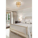 Z-Lite Dealey 5 Light Flush Mount in Heirloom Brass Finish 5