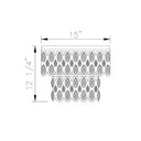 Z-Lite Dealey 5 Light Flush Mount in Heirloom Brass Finish 7