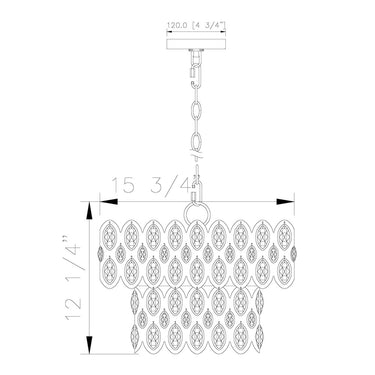 Z-Lite Dealey 5 Light Pendant image 7