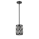 Z-Lite Dealey 6.25" 1 Light Pendant in Matte Black Finish 4