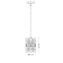 Z-Lite Dealey 6.25" 1 Light Pendant in Matte Black Finish 7