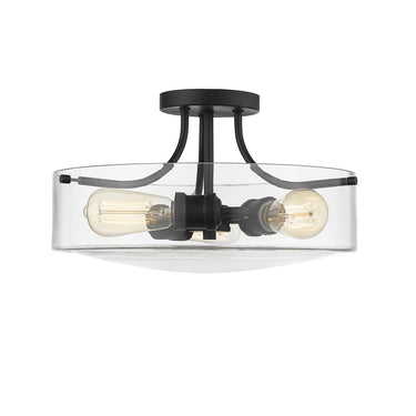 Z-Lite Delaney 3 Light Semi Flush Mount image 1