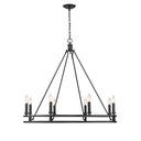 Z-Lite Dennison 36" 8 Light Chandelier 1