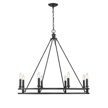 Z-Lite Dennison 36" 8 Light Chandelier 1