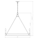 Z-Lite Dennison 36" 8 Light Chandelier 13