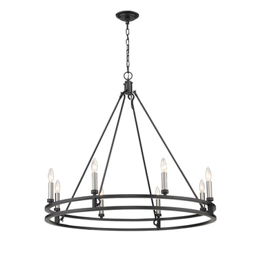 Z-Lite Dennison 36" 8 Light Chandelier 2