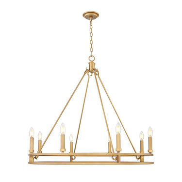 Z-Lite Dennison 36" 8 Light Chandelier 7