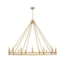 Z-Lite Dennison 59.75" 16 Light Chandelier in Signature Brass Finish 1