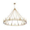 Z-Lite Dennison 59.75" 16 Light Chandelier in Signature Brass Finish 2
