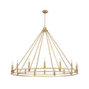 Z-Lite Dennison 59.75" 16 Light Chandelier in Signature Brass Finish 4