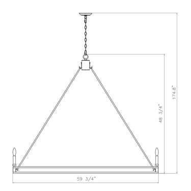 Z-Lite Dennison 59.75" 16 Light Chandelier in Signature Brass Finish 7