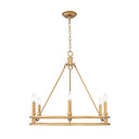 Z-Lite Dennison 6 Light Chandelier in Signature Brass Finish 1