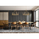 Z-Lite Dennison 6 Light Chandelier in Signature Brass Finish 5