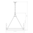 Z-Lite Dennison 6 Light Chandelier in Signature Brass Finish 7