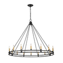 Z-Lite Dennison 60.25" 16 Light Chandelier in Matte Black Finish 2