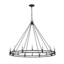 Z-Lite Dennison 60.25" 16 Light Chandelier in Matte Black Finish 3